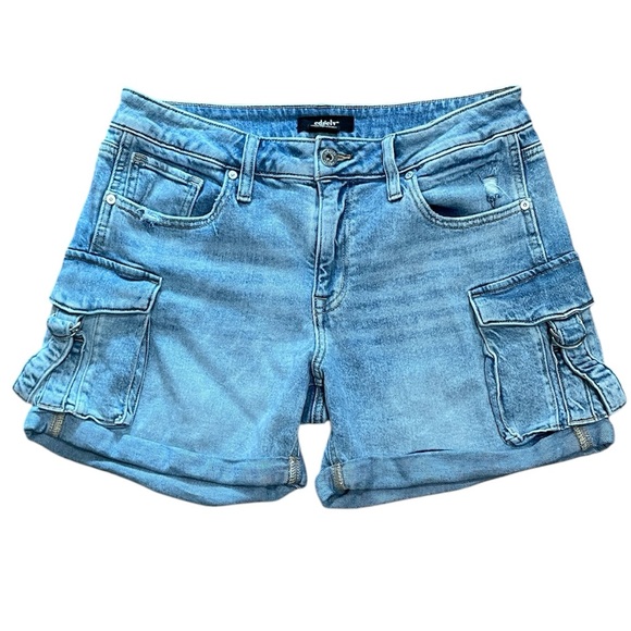 Edgely Womens Cargo Mid Rise Original Fit Boyfriend Shorts Size 10 - Picture 1 of 7